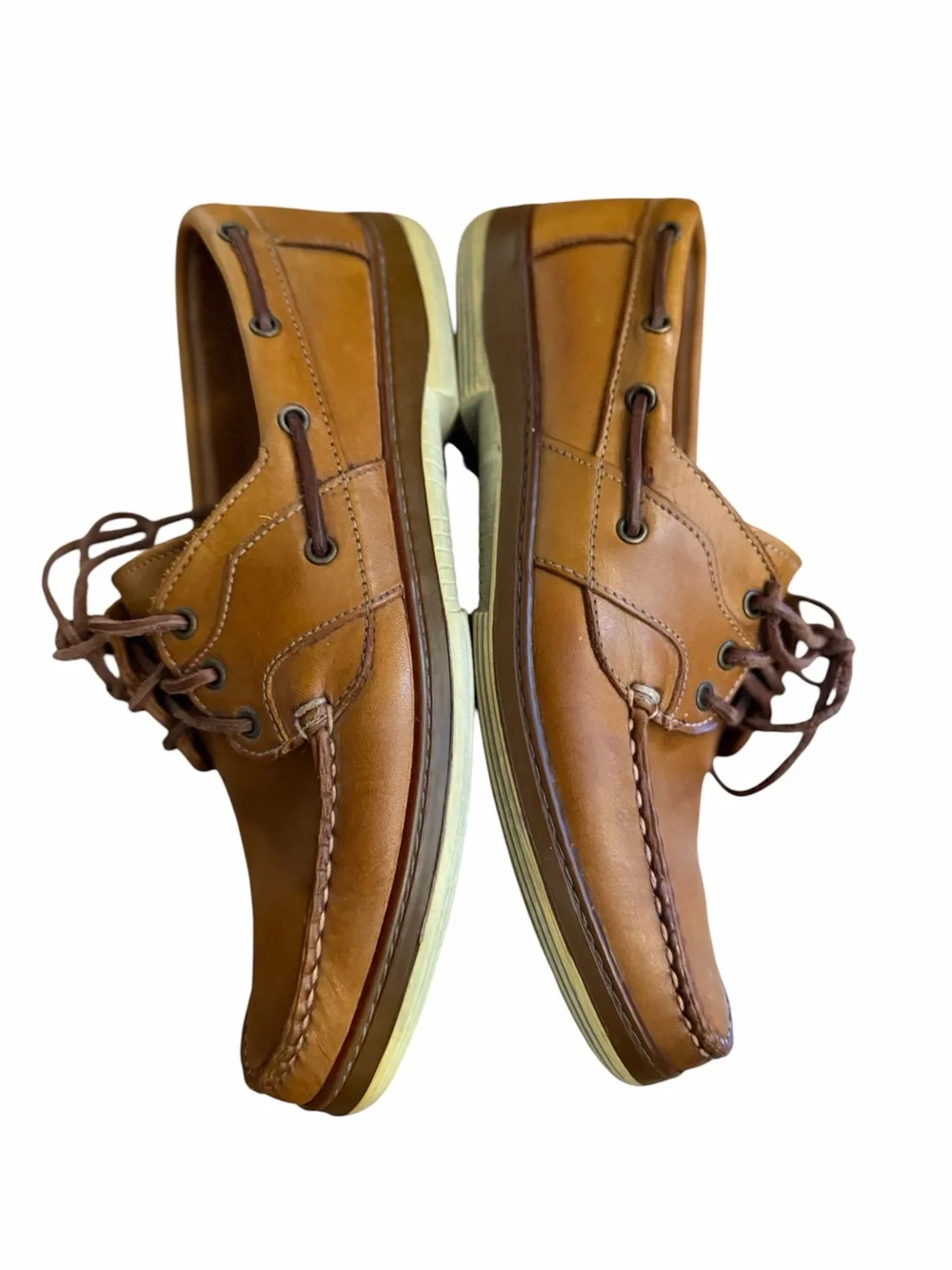 Allen Edmonds Eastport Loafers Boat Shoes Brown Leather Slip-on Men's Sz 9D